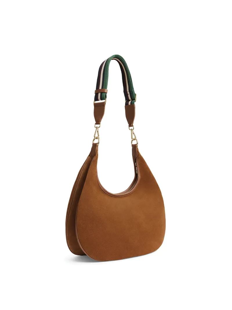 Fairfax and Favor Richmond Hobo Bag Tan Suede-4